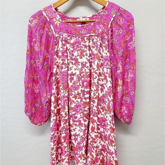 Billa Spring Floral Blouse Size Large | Pink - Picture 3 of 16